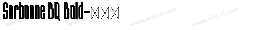 Sorbonne BQ Bold字体转换
